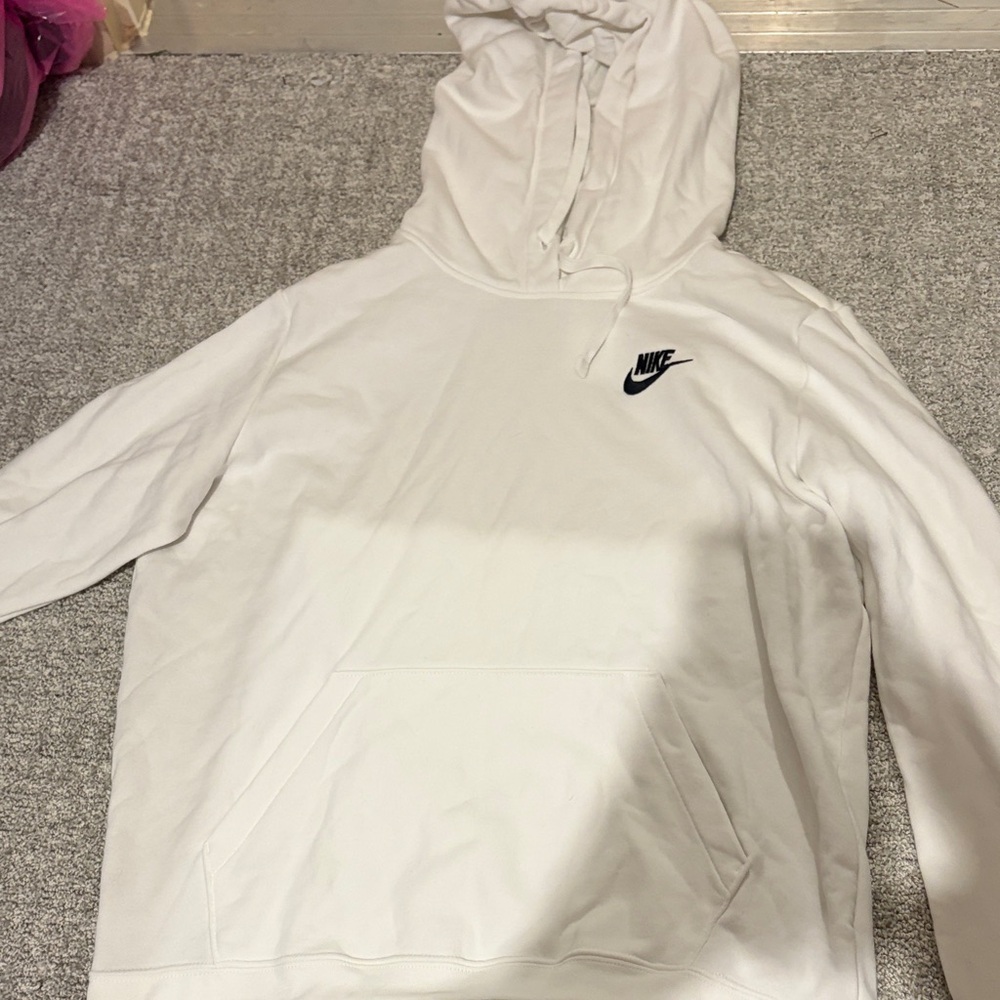Nike White Pullover Hoodie